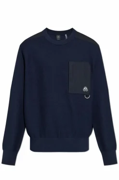 Moose Knuckles NAVY BLUE Sweater āElowanā
