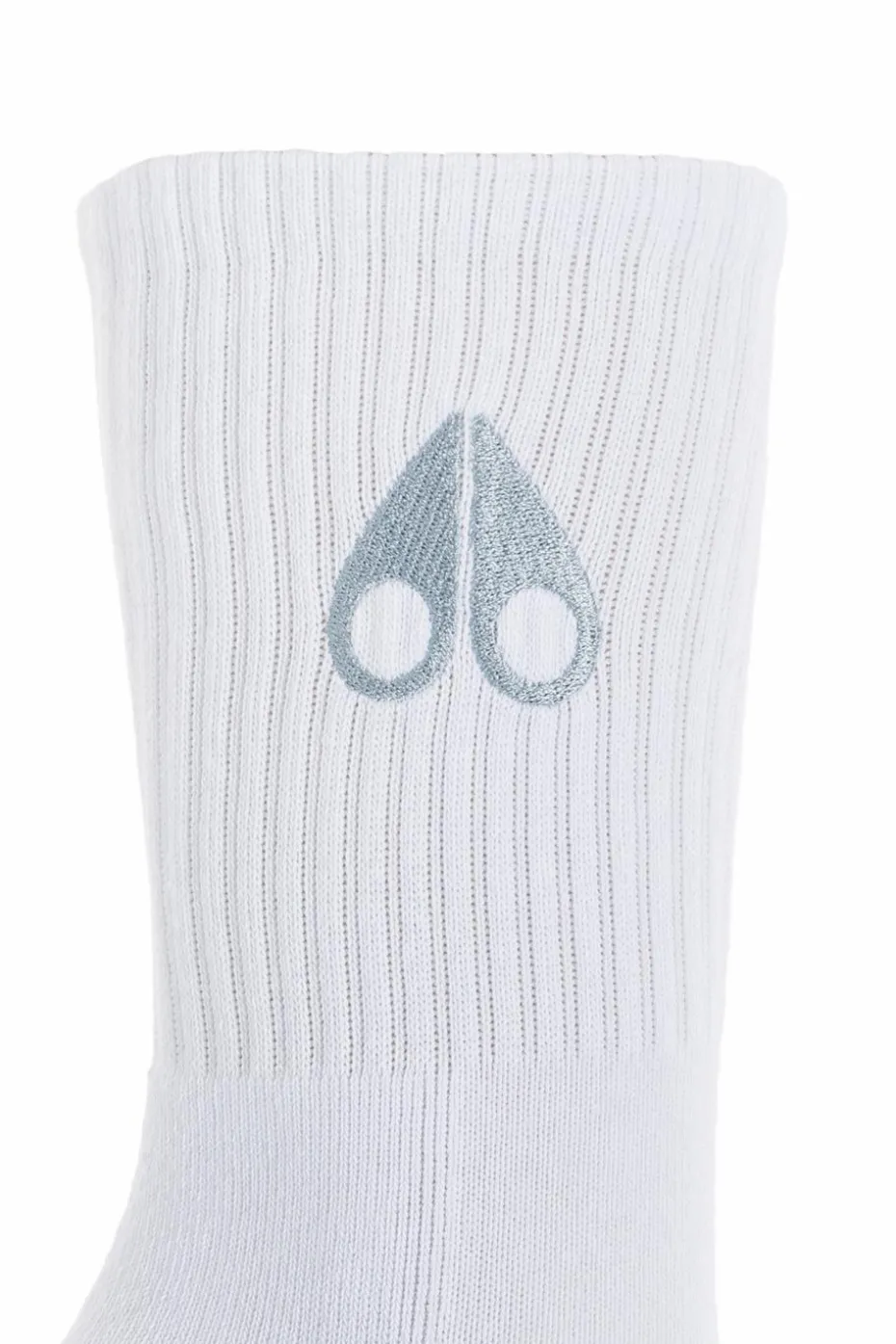 Moose Knuckles WHITE Cotton socks with logo