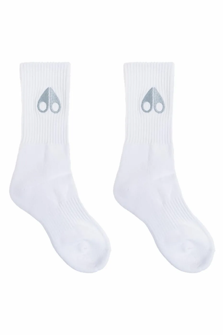 Moose Knuckles WHITE Cotton socks with logo