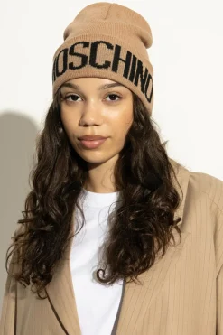 Moschino beige Cap with logo