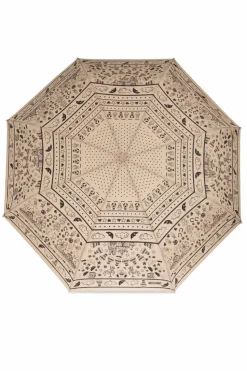 Moschino beige Folding umbrella with logo