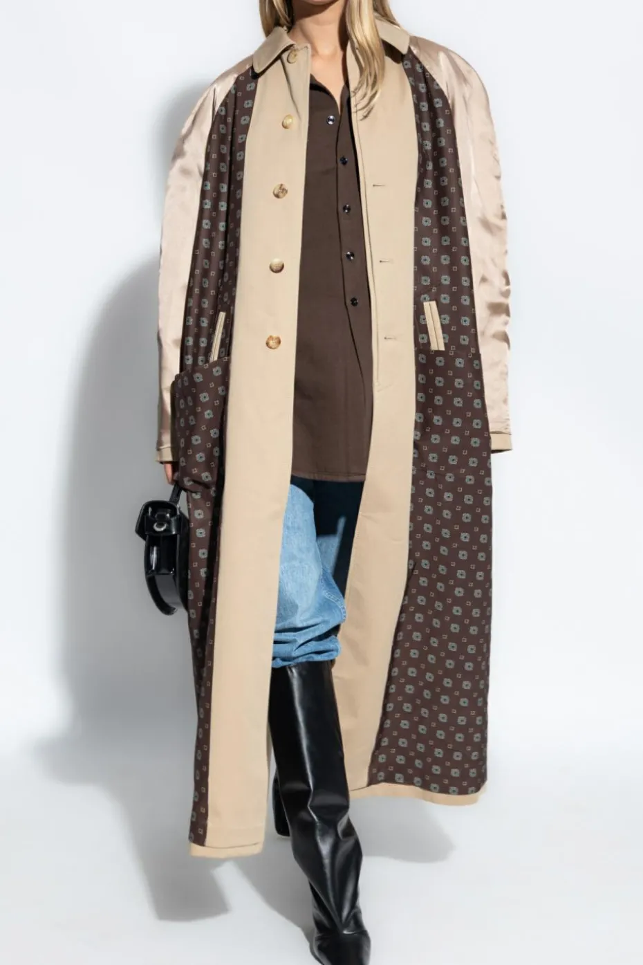 Moschino beige Reversible coat