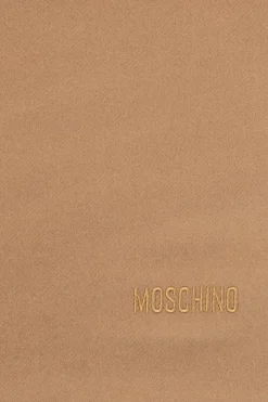 Moschino beige Scarf with logo