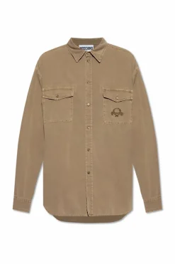 Moschino beige Shirt with Logo
