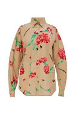 Moschino beige Shirt with floral motif