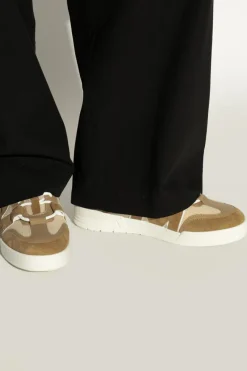 Moschino beige Sports shoes with logo