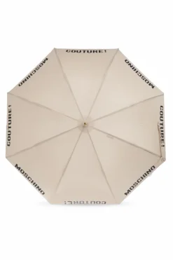 Moschino beige Umbrella with logo