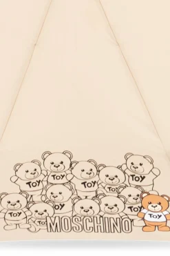 Moschino beige Umbrella with logo