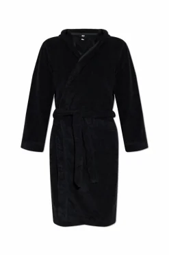 Moschino BLACK Bathrobe with logo