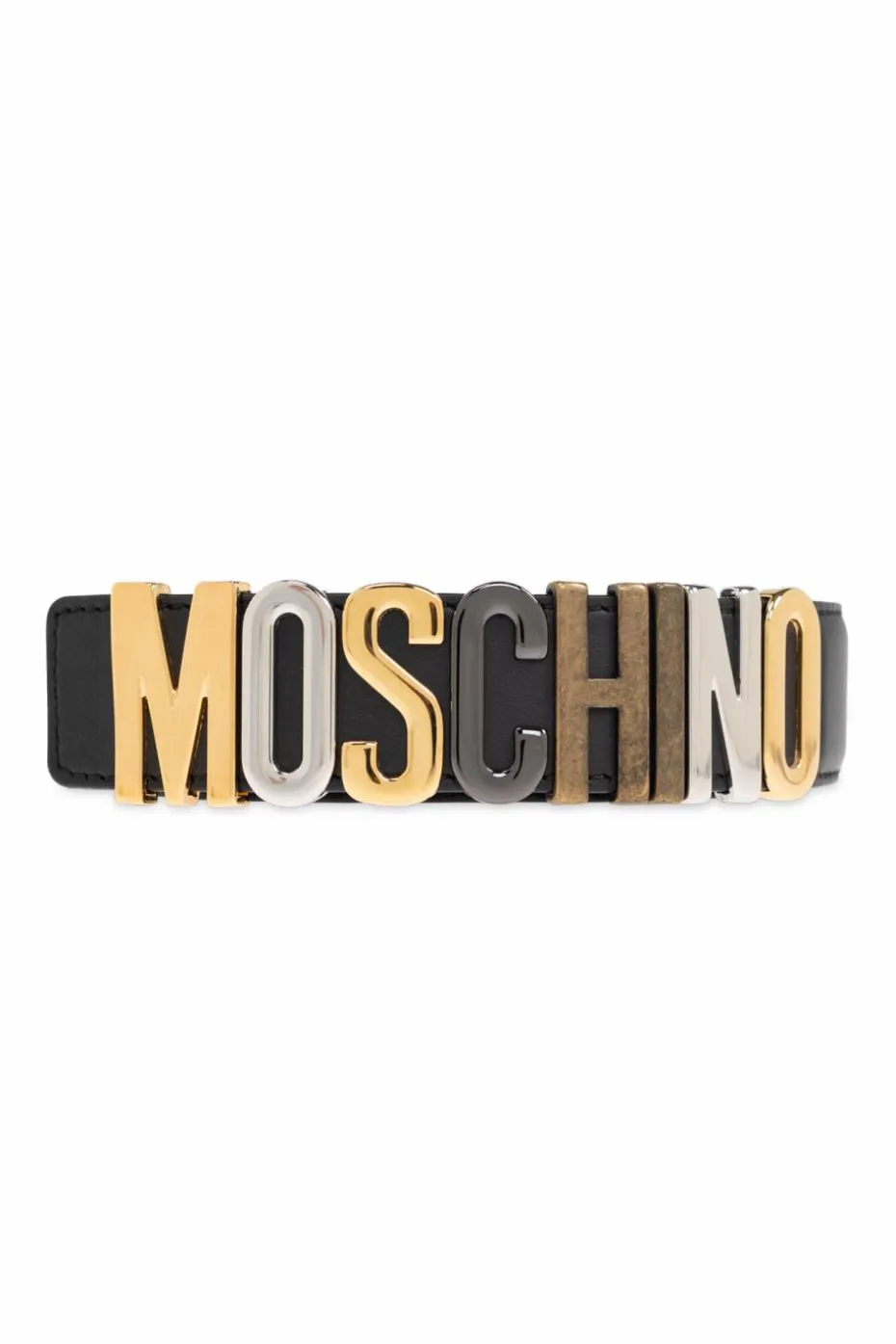Moschino BLACK Belt with logo