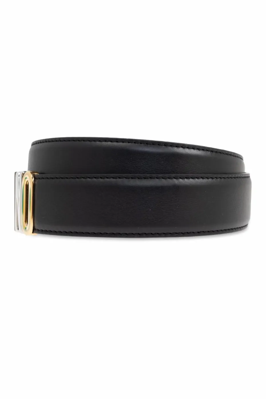 Moschino BLACK Belt with logo