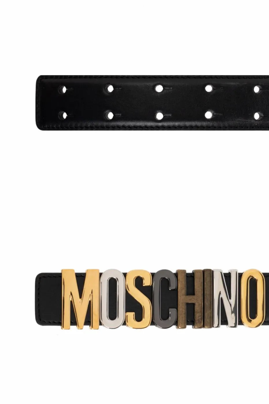 Moschino BLACK Belt with logo
