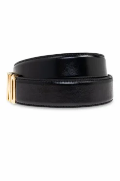 Moschino BLACK Belt with logo
