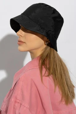 Moschino BLACK Bucket hat with monogram