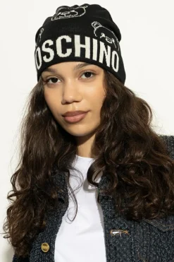 Moschino BLACK Cap with logo
