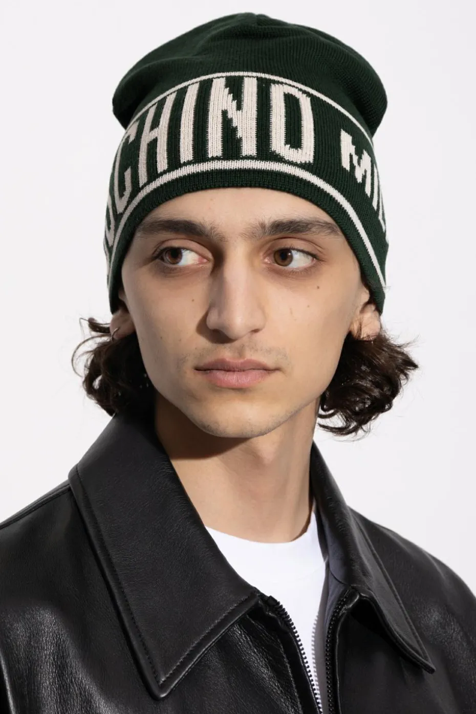 Moschino BLACK Cap with logo
