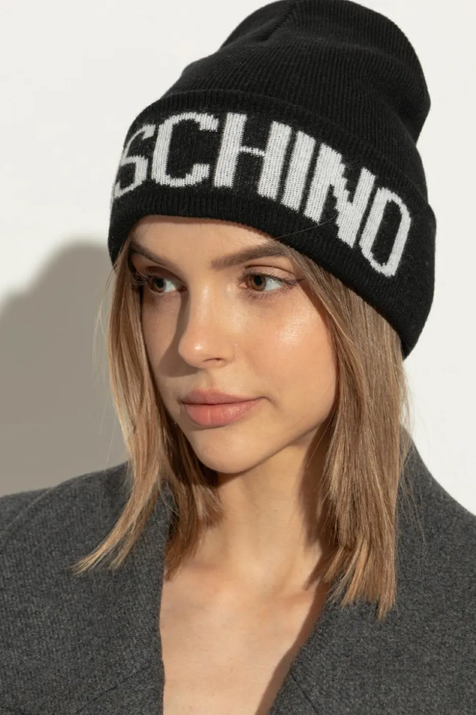 Moschino BLACK Cap with logo