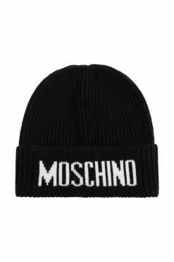Moschino BLACK Cap with logo