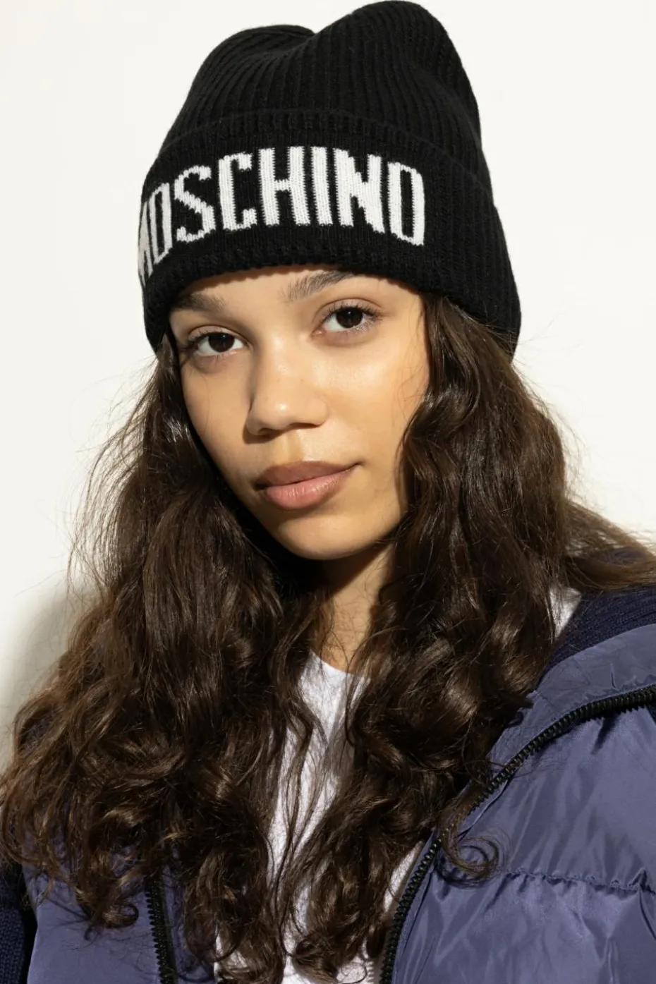 Moschino BLACK Cap with logo
