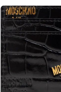 Moschino BLACK Card case with logo