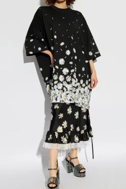 Moschino BLACK Dress with floral pattern