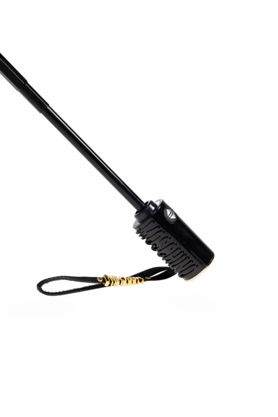 Moschino BLACK Foldable umbrella with logo