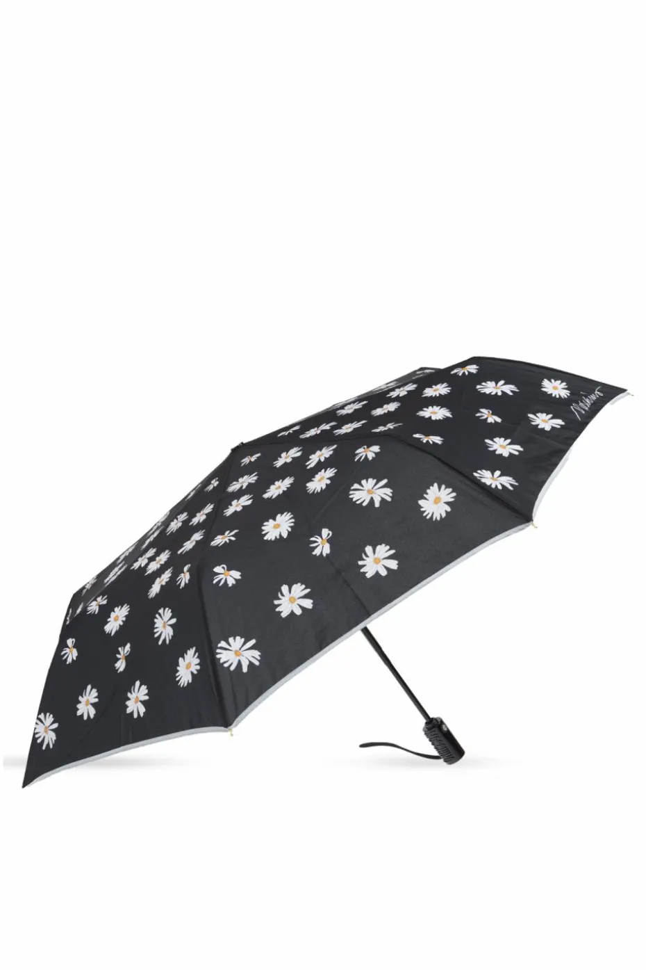 Moschino BLACK Folding umbrella with logo