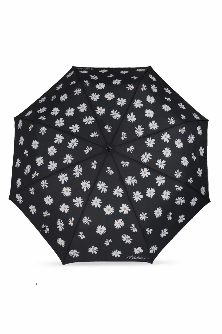 Moschino BLACK Folding umbrella with logo