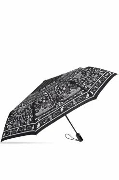 Moschino BLACK Folding umbrella with logo