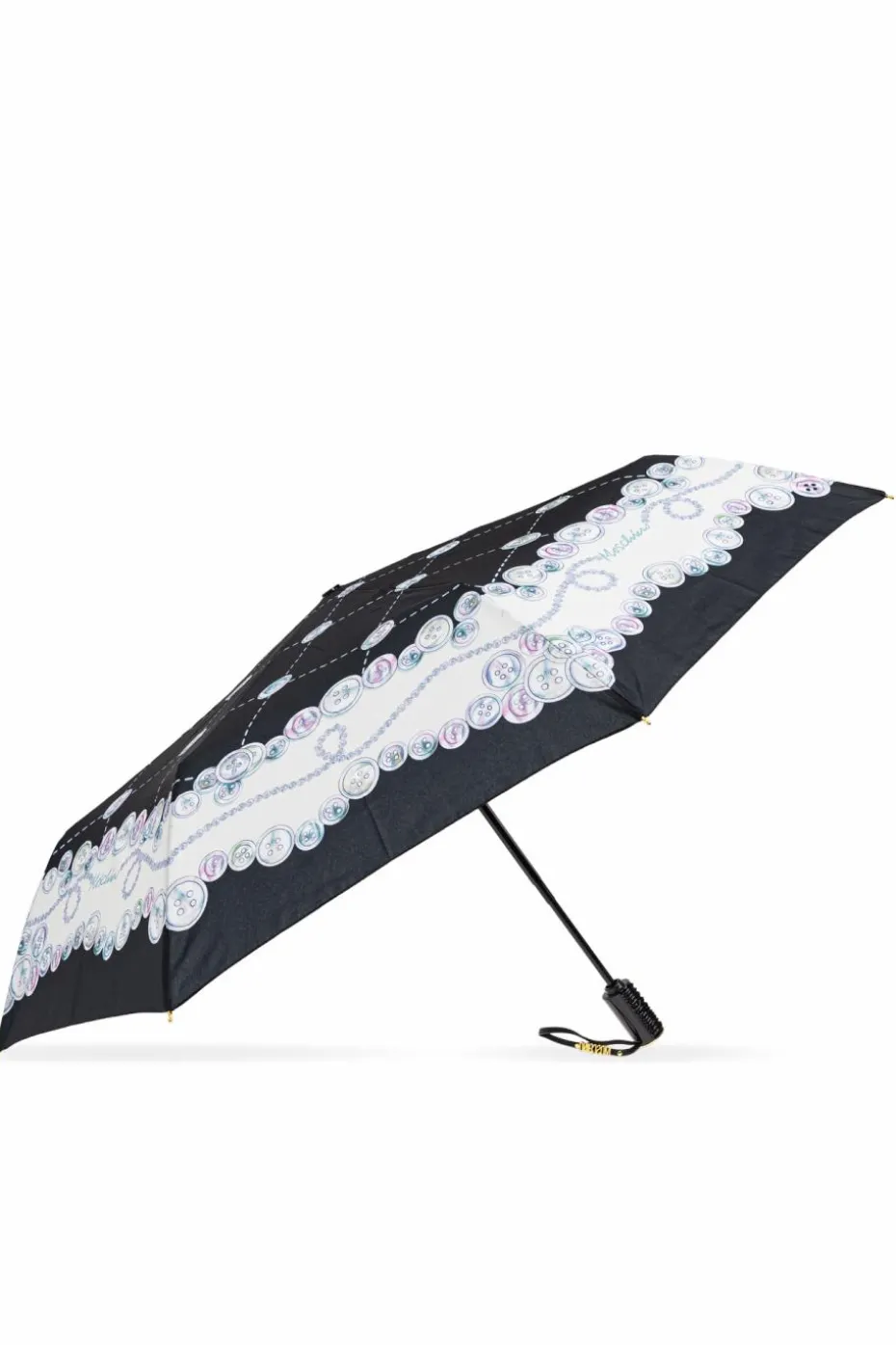 Moschino BLACK Folding umbrella with logo