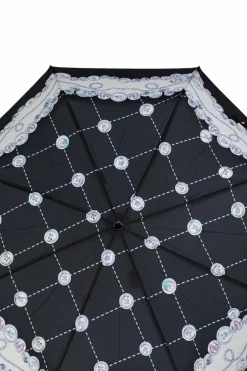 Moschino BLACK Folding umbrella with logo