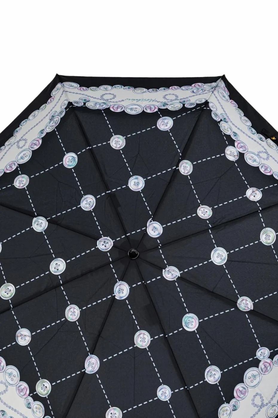 Moschino BLACK Folding umbrella with logo