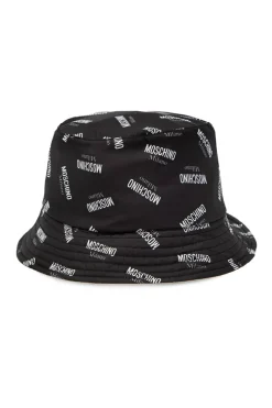 Moschino BLACK Hat with logo