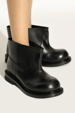 Moschino BLACK Leather ankle boots