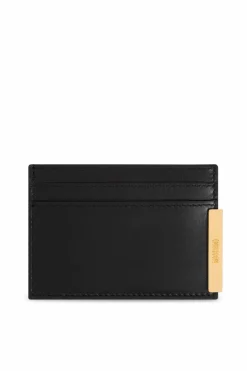 Moschino BLACK Leather card holder