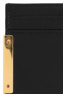 Moschino BLACK Leather card holder