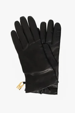 Moschino BLACK Leather gloves