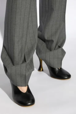 Moschino BLACK Leather high-heeled shoes
