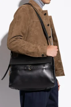 Moschino BLACK Leather shoulder bag