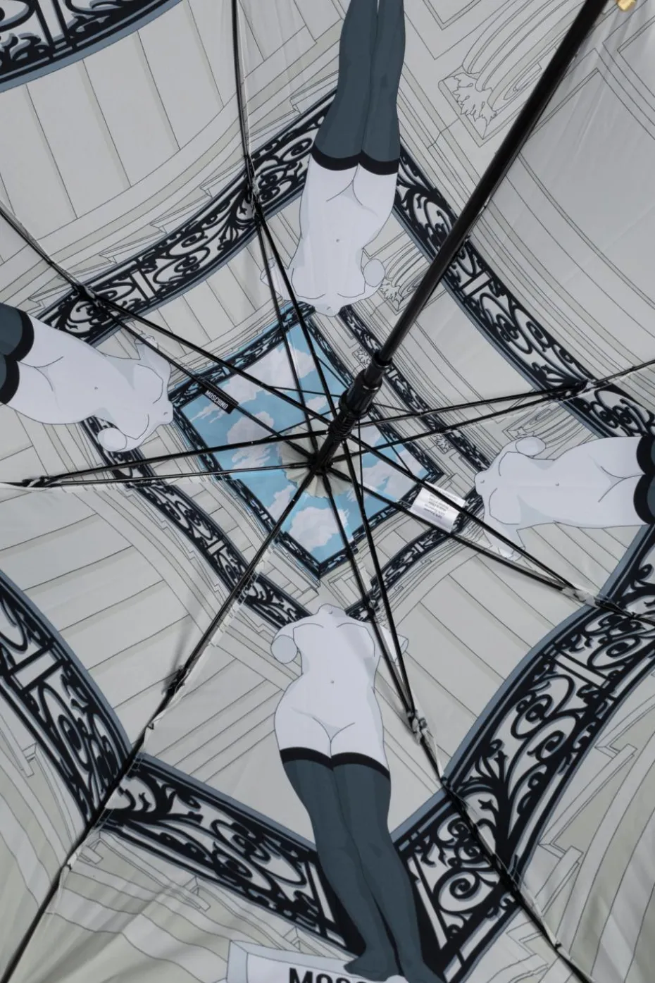 Moschino BLACK Patterned umbrella