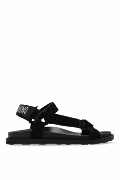 Moschino BLACK Sandals with logo
