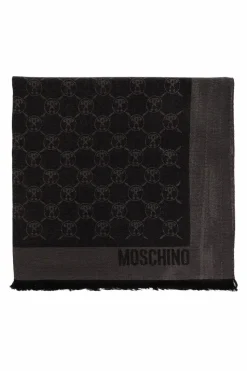 Moschino BLACK Scarf with monogram