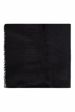 Moschino BLACK Scarf with logo