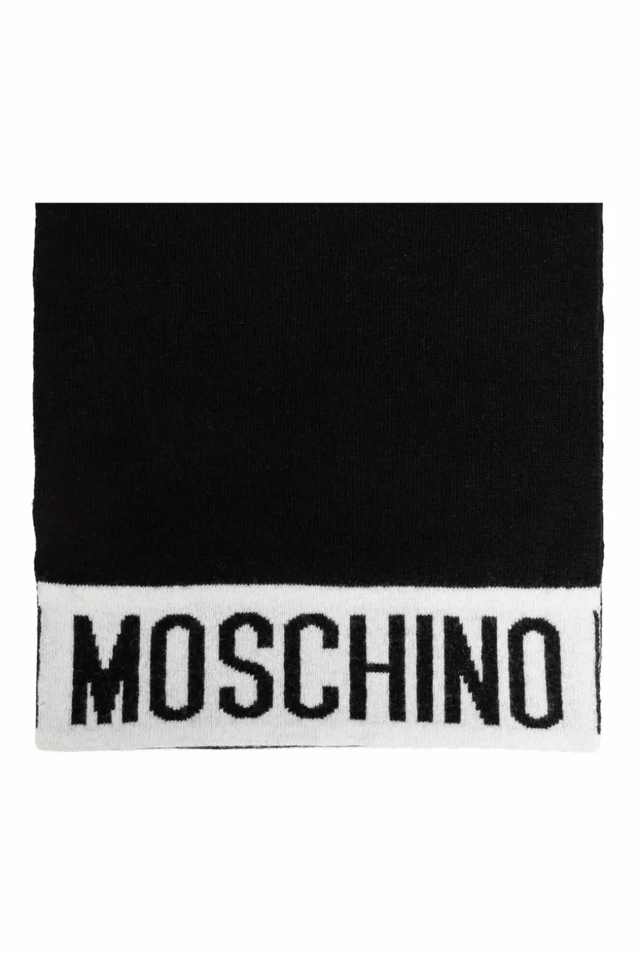 Moschino BLACK Scarf with logo