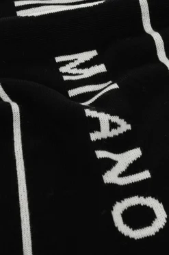 Moschino BLACK Scarf with logo