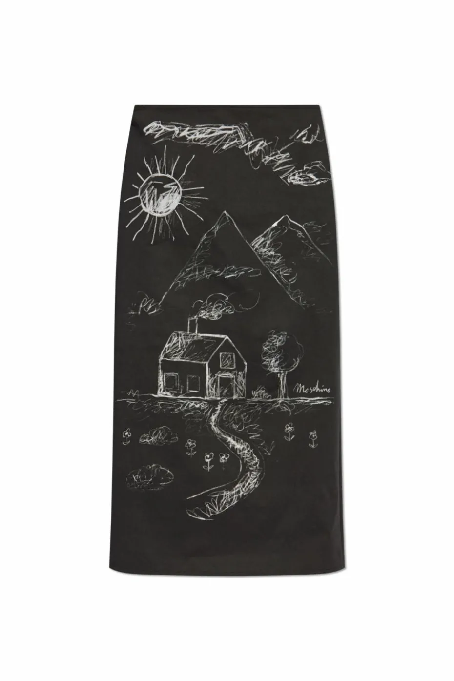 Moschino BLACK Skirt with print