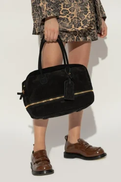 Moschino BLACK Suede handbag