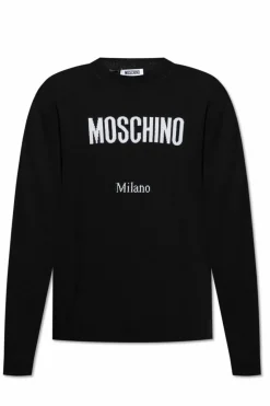 Moschino BLACK Sweater with logo