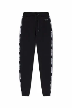 Moschino BLACK Sweatpants with logo