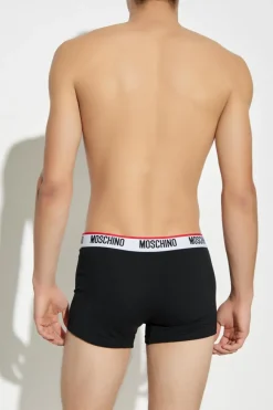 Moschino BLACK Three-pack of boxers with logo
